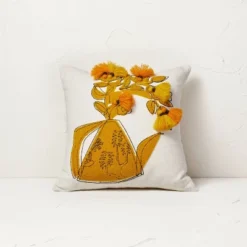 Floral Watering Pitcher Square Throw Pillow With Tassels - Opalhouse™ Designed With Jungalow™ 8 Floral Watering Pitcher Square Throw Pillow With Tassels - Opalhouse™ Designed With Jungalow™ -Opalhouse Shop GUEST 295bbf4a 7932 4570 9c93 22f266108cb5