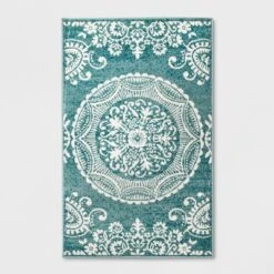 Vintage Medallion Outdoor Rug Turquoise - Opalhouse™ -Opalhouse Shop GUEST 456e7275 6a86 42a9 b016 7ab8c8d1e8e0