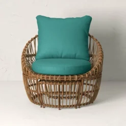 Topanga Club Chair With Ottoman - Blue/Brown - Opalhouse™ Designed With Jungalow™ 13 Topanga Club Chair With Ottoman - Blue/Brown - Opalhouse™ Designed With Jungalow™ -Opalhouse Shop GUEST 57174ce6 b0ee 4e8d 9b5e 59abdb5c543f