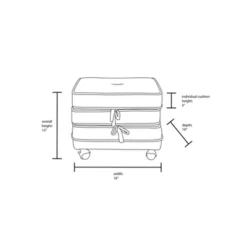 Marin Stackable Pouf With Casters - Opalhouse™ Designed With Jungalow™ -Opalhouse Shop GUEST 7b9ecb5e 9626 4b0f abc1 fd2c0a06f868