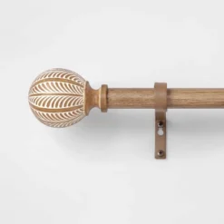 Carved Light Woodtone Ball Curtain Rod Natural - Opalhouse™ 7 Carved Light Woodtone Ball Curtain Rod Natural - Opalhouse™ -Opalhouse Shop GUEST 7e070734 076e 44dc 94e6 de22767e0af4