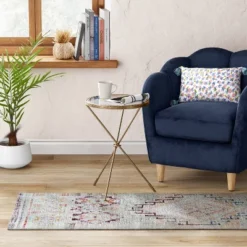 2'4"x7' Runner Distressed Geo Persian Style Rug Blush - Opalhouse™ -Opalhouse Shop GUEST a6c6e72b ba8a 4b06 86f1 8fee9f00d640