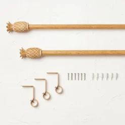 Pineapple Faux Wood Curtain Rod Natural Wood - Opalhouse™ Designed With Jungalow™ 9 Pineapple Faux Wood Curtain Rod Natural Wood - Opalhouse™ Designed With Jungalow™ -Opalhouse Shop GUEST b565e685 bbc8 405f abbe 297780442d88