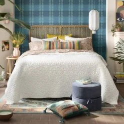 Diskus Plaid Peel And Stick Wallpaper Blue - Opalhouse™ Designed With Jungalow™ -Opalhouse Shop GUEST c3cb3514 8935 4a5e 9a9a 45911d0e6851
