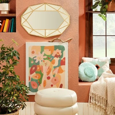 24" X 30" Floral Abstract Unframed Wall Canvas Green - Opalhouse™ Designed With Jungalow™ 3 24" X 30" Floral Abstract Unframed Wall Canvas Green - Opalhouse™ Designed With Jungalow™