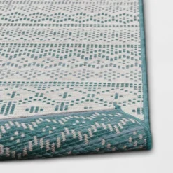 5' X 7' Tapestry Woven Outdoor Rug Aqua - Opalhouse™ -Opalhouse Shop GUEST d89b2b6c 34c5 4db7 b760 30af76ec6a4a