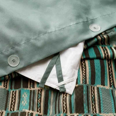 Jungalow Sun In The Water Duvet Cover & Sham Set Teal - Opalhouse™ Designed With Jungalow™ 3 Jungalow Sun In The Water Duvet Cover & Sham Set Teal - Opalhouse™ Designed With Jungalow™ - Image 2